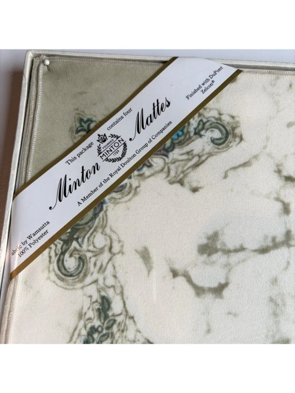 VTG Royal Doulton Minton Mattes Placemats Batik Grasmere Alexis Wilds Set Of 4